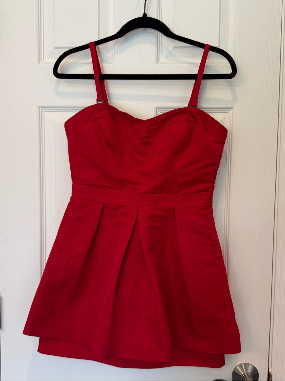 Silence + Noise Urban Outfitters Red Sweetheart Fit & Flare Mini Dress Size 6